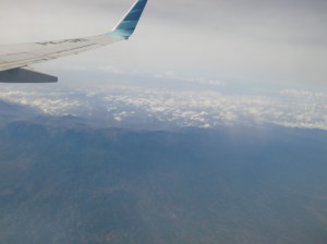 ジャワ島上空